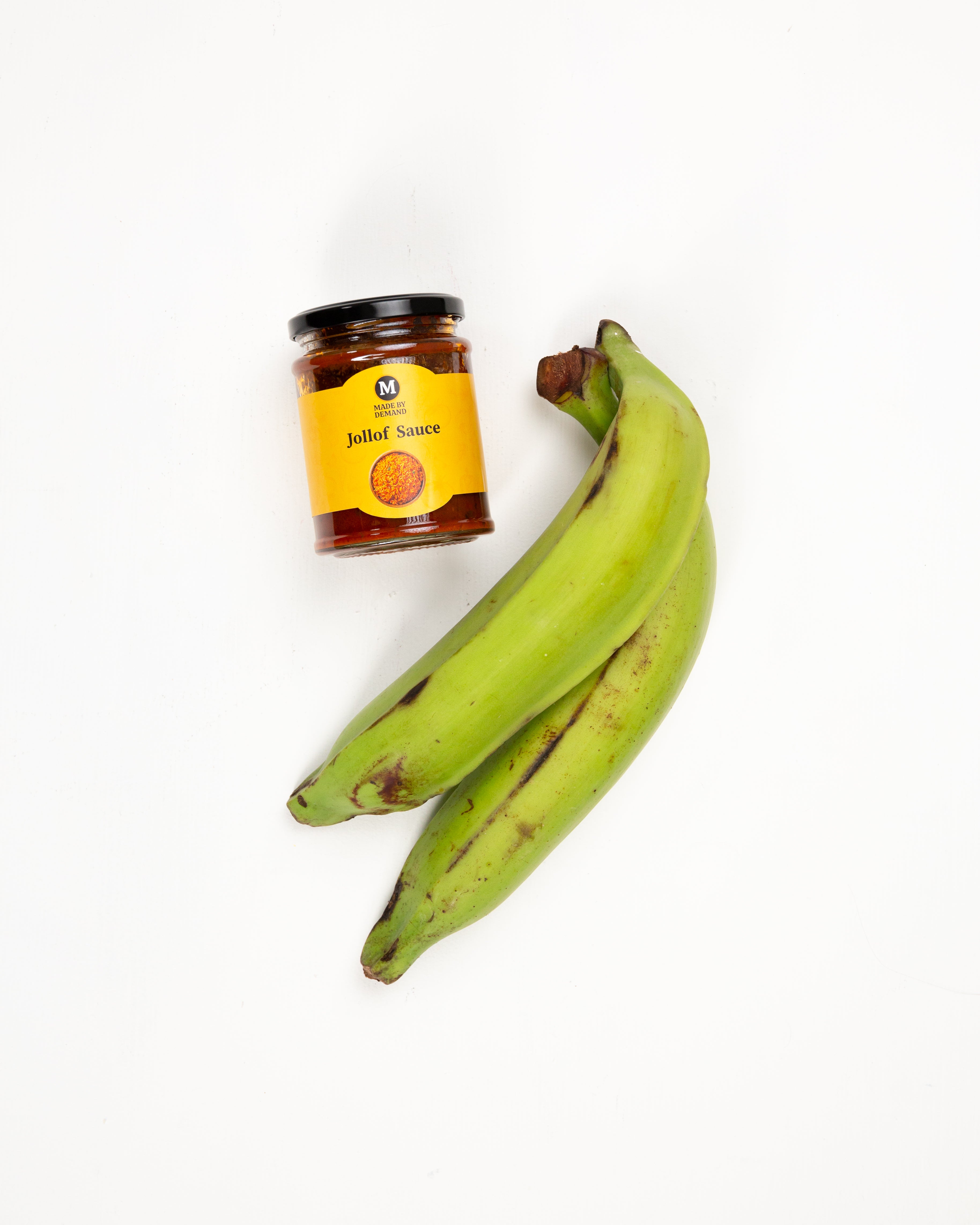 Unripe Plantain Recipe with Made By Demand Jollof Sauce