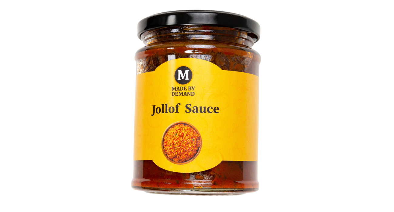 300ml Jar of Made By Demand Jollof Sauce