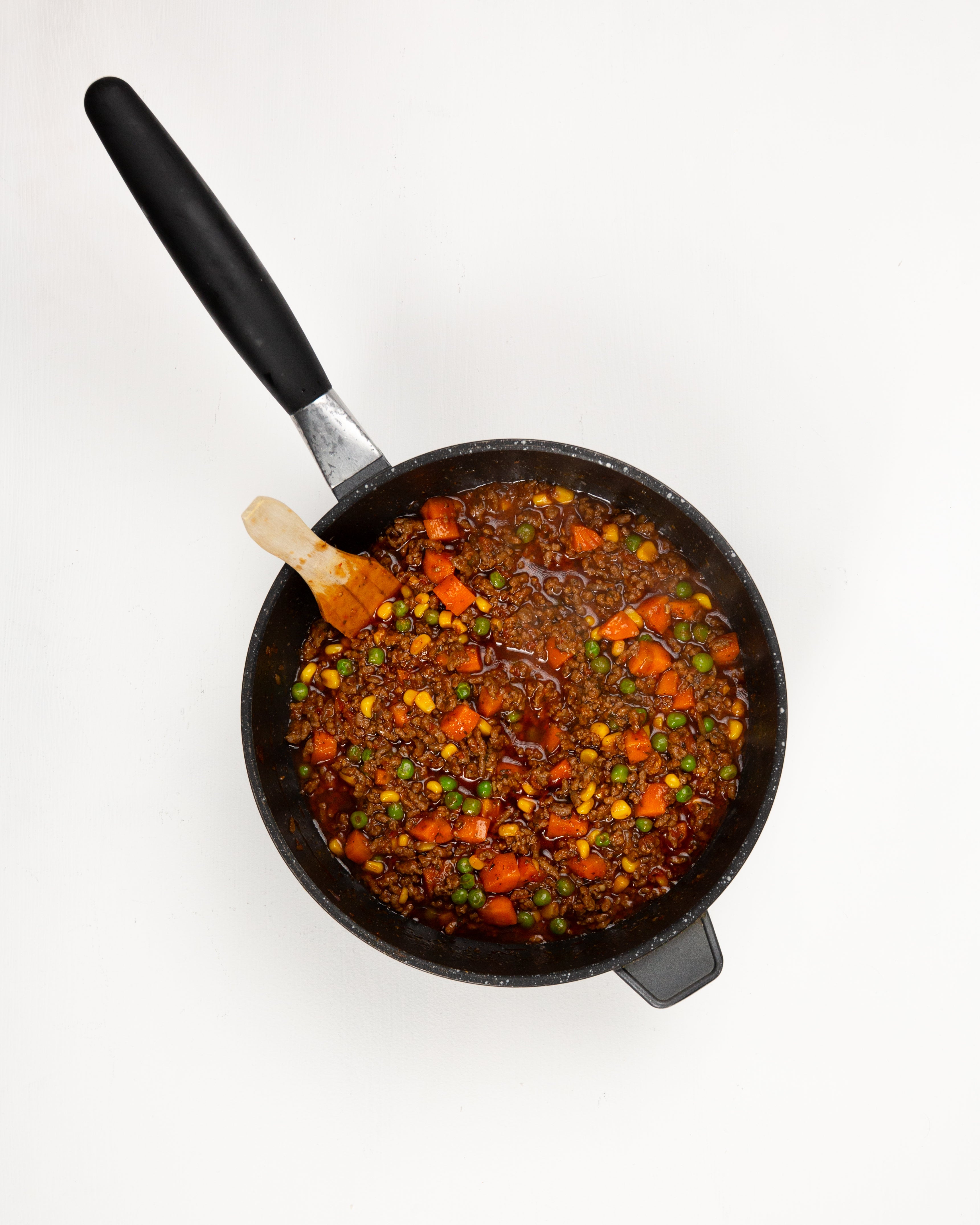 Mince meat with mixes veg in a Made By Demand Jollof sauce